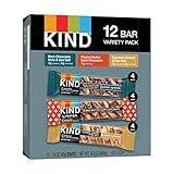 KIND Nut Bars Favorites Variety Count, 1.4 Ounce, 12 Count, Dark Chocolate Nuts and Sea Salt, Peanut Butter Dark Chocolate, Caramel Almond and Sea Salt