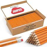 Hapikalor 360-Pack Sharpened #2 Yellow Pencils with Erasers, Bulk Pack Graphite Pencils for School Classroom Teacher Supplies, Writing, Drawing and Sketching, Gifts for Kids Party Favors