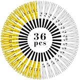 LovesTown 36PCS Metallic Fringed Party Blowers, Glitter Noise Makers Gold Silver Blowouts Whistles for Kids Adults Birthday New Year Sporting Events Graduation Party Supplies