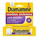 Dramamine All Day Less Drowsy, Motion Sickness Relief, 8 Count