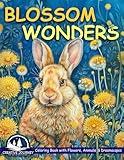 Blossom Wonders: Adult Coloring Book for Women Featuring Relaxing Flowers, Cute Animals, Patterns and Landscapes for Stress Relief