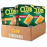 Club Crackers, Lunch Snacks, Snack Crackers, Variety Pack (3 Boxes)