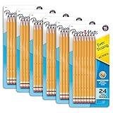 Paper Mate EverStrong #2 Pencils, Reinforced, Break-Resistant Lead When Writing, 6 Packs of 24 (144 Count)