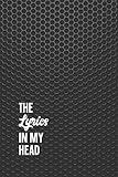 The Lyrics In My Head Songwriting Journal: Blank Lined & Manuscript Paper Lyric Notebook: Speaker Grille