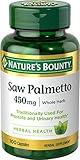 Nature's Bounty Saw Palmetto, Herbal Health Supplement, Prostate and Urinary Health, 450 mg, 100 Capsules