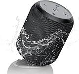 NOTABRICK Bluetooth Speakers, 15W Portable Speakers Bluetooth Wireless V5.0 with Stereo Sound, Active Extra Bass, IPX6 Waterproof Shower Speaker, Double Pairing, for Party, Home Theater, Game Theater