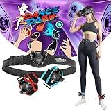 Rebuff Reality Upgraded Colorful TrackStrap for Vive Tracker 3.0, 2.0, Vive Ultimate Tracker, and Tundra Tracker, Full Body Tracking VR Accessory, Includes Dance Dash Steam Key, Red and Blue