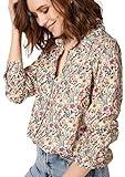 Blouses for Women Fashion, Casual Long Sleeve Button Down Shirts Tops, XS-3XL (Floral, XX-Large)