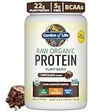 Garden of Life – Organic Vegan Chocolate Protein Powder - 22g Complete Plant Based Raw Protein & BCAAs plus Probiotics & Digestive Enzymes for Easy Digestion, Non-GMO Gluten-Free, Lactose Free 1.5 LB