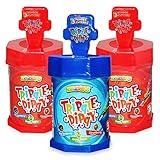 Lollipop and Sour Powder Candy, 3 Pack of Zazers Assorted Triple Dippy Candy, Pop Candy with 3 Flavored Sour Candy Powder (Kosher, 1.23 OZ each Bottle)