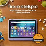 Amazon Fire HD 10 Kids Pro tablet- 2023, ages 6-12 | Bright 10.1" HD screen | Slim case for older kids, ad-free content, parental controls, 13-hr battery, 32 GB, Happy Day