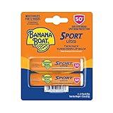 Banana Boat SPF#50+ Sport Ultra Lip Balm Twin Pack 0.15 Ounce