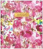 C.R. Gibson Floral Watercolor Refillable 6-Ring Address Book, 440 Entries, 6.5" W x 7.25" L