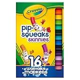 Crayola Washable Pip Squeaks Skinnies Markers, 16 Count, School Supplies, Gifts for Boys and Girls