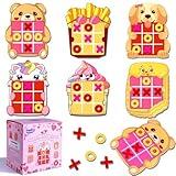 Waybla 24 Pack Valentine's Day Tic Tac Toe Strategic Board Game, Valentines Day Gifts for Kids Bulk, Valentine Party Favors Classroom Exchange Prizes for Kids Class