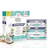 GuruNanda Teeth Whitening Strips -16 Day Treatments - Enamel-Safe Teeth Whitening for Sensitive Teeth, Non-Slip, Dry Strip Technology