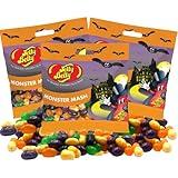 Monster Mash Jelly Beans Assorted Flavors Halloween 2024 Candy, Vegetarian, OU Kosher, Treat Candies, Pack of 3