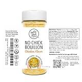 Hella Phat Vegan No Chick Bouillon - Lower Sodium, Flavor-Packed Vegan Broth Powder - Gluten-Free, Non-GMO for Soups, Ramen, Gravy & More - Easy-Dispense, Leak-Proof Shaker Bottle