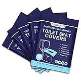 SFOPORD XL 100PCS Toilet Seat Covers Disposable - Flushable Paper Toilet Seat Cover is Travel Accessories, Travel Essentials for Public Restrooms, Airplane, Campin