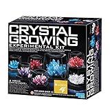 4M 7 Crystal Growing Science Experimental Kit with Display Cases - Easy DIY STEM Toy Lab Experiment Specimens, Educational Gift for Kids, Teens, Boys & Girls