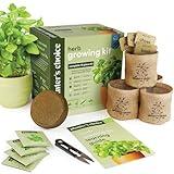 Indoor Herb Garden Starter Kit - Coolest Gifts for Women - Birthday Gifts for Her - House Warming Gift New Home for Plant Lovers - Womens, Wife, Mom Gifts - House Plants- Gardening Herbs Plants Live