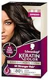 Schwarzkopf Keratin Color Permanent Hair Color, 3.0 Espresso, 1 Application - Professionally Inspired Permanent Hair Dye, for up to 80% Less Breakage vs Untreated Hair and up to 100% Gray Coverage