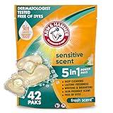 Arm & Hammer Sensitive Fresh Scent 5-IN-1 Power Paks, 42 count