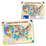 The Learning Journey Lift & Learn Puzzle - USA Map Puzzle for Kids - Preschool Toys & Gifts for Boys & Girls Ages 3 and Up - United States Puzzle for Kids - Award Winning Toys