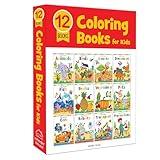 Coloring Books Boxset: Pack of 12 Copy Color Books For Children (Creative Crayons)