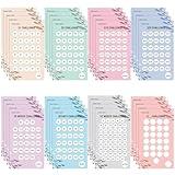 WenmthG 32Pcs Savings Challenge Trackers Cards, Budget Binder Cash Organizer Book Budget Planner Cards with $1|$ 5| $10| $20| 30 Days| 52 Weeks| DIY Challenge