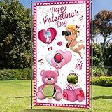 KatchOn, Valentines Toss Games with 3 Bean Bags - Large 54x30 Inch | Valentines Day Games for Kids | Valentines Games for Kids Party | Valentine Games for Kids Classroom | Valentines Day Decorations