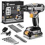 Power Drill Cordless: DEKO PRO Cordless Drill 20V Electric Power Drill Set Tool Drills Cordless Set with Battery and Charger 20 Volt Drill Driver Kit