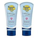 Banana Boat Light As Air Sunscreen Lotion SPF 50 Twin Pack | Lightweight Sunscreen, Lotion Sunscreen, Banana Boat Sunscreen Lotion for Body, Non-Greasy Sunscreen, Oxybenzone Free Sunscreen, 6oz each