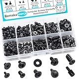 Bemaka 400PCS Computer Screws Assortment Kit, Motherboard Standoffs Screws PC Screws for Universal Motherboard, Laptop, SSD, Hard Drive, PC Case, PC Fan, for DIY PC Installation and Repair