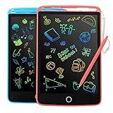 2 Pack LCD Writing Tablet for Kids - Colorful Screen Drawing Board 8.5inch Doodle Scribbler Pad Learning Educational Toy - Gift for 3-6 Years Old Boy Girl (Blue/Pink)