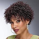 Especially Yours Felicity Wig Natural Short Wig with Trendy Corkscrew Curls, Bouncy Layers/Runway Shades of Black, Brown and Gray