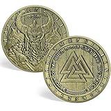 Viking Challenge Coins Norse Odin Valknut Coin Amulet for Men Women Gift