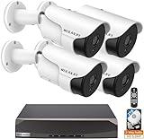 【90ft Super Night Vision】 Wired Security Camera System, Video Camera System for Home Security, Home Security & Surveillance Systems, Video Surveillance System