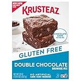 Krusteaz Gluten Free Double Chocolate Brownie Mix, Includes Chocolate Chips, Certified GF, Gluten Free Baking Mix, 20-ounce Boxes (Pack of 8)