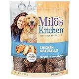 Milo's Kitchen Homestyle Dog Treats, Chicken Meatballs, 18 Ounce, High Protein, No Artifical Flavors