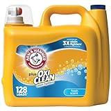 Arm & Hammer Plus OxiClean Fresh Scent, 128 Loads Liquid Laundry Detergent, 166.5 Fl oz