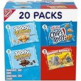 Nabisco Fun Shapes Variety Pack, Barnum's Animal Crackers, Teddy Grahams and CHIPS AHOY! Cookies, 20 Snack Packs