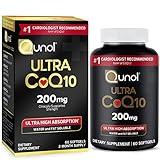 Qunol CoQ10 200mg Softgels, Ultra CoQ10 - Ultra High Absorption Coenzyme Q10 Supplements - Antioxidant Supplement for Vascular and Heart Health & Energy Production - 2 Month Supply - 60 Count