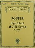 HIGH SCHOOL OF CELLO PLAYING OP73 40 ETUDES (Schirmer Library of Classics)