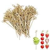 4.75" Bamboo Knot Picks -Pack of 600ct- Appetizer, Cocktails and Sandwich Toothpicks