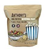 Anthony's Premium Nutritional Yeast Flakes, 10 oz, Non Fortified, Batch Tested Gluten Free, Non GMO