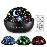 COOLNIGHT Night Light for Kids, 93 Lighting+3 Films Kids Night Light Projector, Dimmable+Remote Star Projector for Kids,360 Rotate+Slient Star Lights for Ceiling,Baby Night Light for Kids Night Light