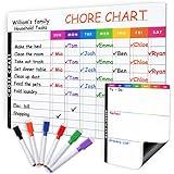 Magnetic Chore Chart (11.5x15) - Chore Chart for Kids Multiple Kids - Chore Chart for Adults - Chores Chart for Kids - Dry Erase Chore Chart for Kids - Magnetic Chore Chart for Refrigerator (7x9')