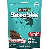 Get Naked Biteables Natural Soft Treats for Cats, Essential Health, Land & Sea Recipe, 3 oz, 1 Pouch