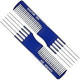 Lift Teasing Comb and Hair Pick – 2 Pack Stainless Still Lifts - Chemical and Heat Resistant Detangler Comb – Anti Static Comb For All Hair Types – By Cantor